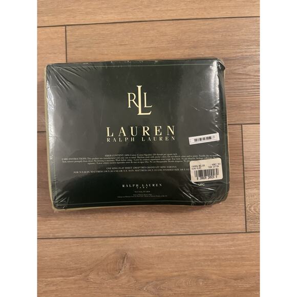Lauren Ralph Lauren Vintage King Flat Sheet Honey Dew 72” X 84” NEW Sealed Rare - Picture 2 of 16